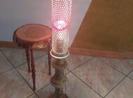 Grajewo ogłoszenia: Mam do sprzedania fajną nocną lampkę zabytkową z drewnianym... - zdjęcie