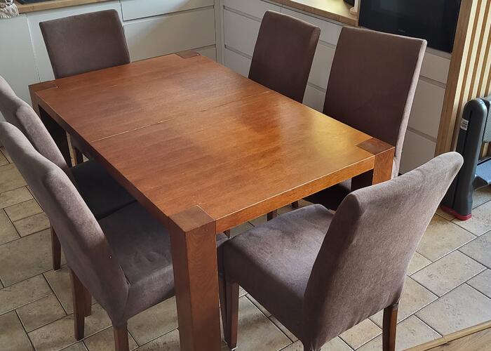 Grajewo ogłoszenia: Sprzedam stół z krzesłami 6sztuk firmy Paged.140x85 po...